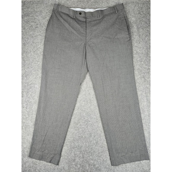 Ralph Lauren Other - Ralph Ralph Lauren Men's Houndstooth Flat Front Dress Pants Gray Slacks Sz 40x30